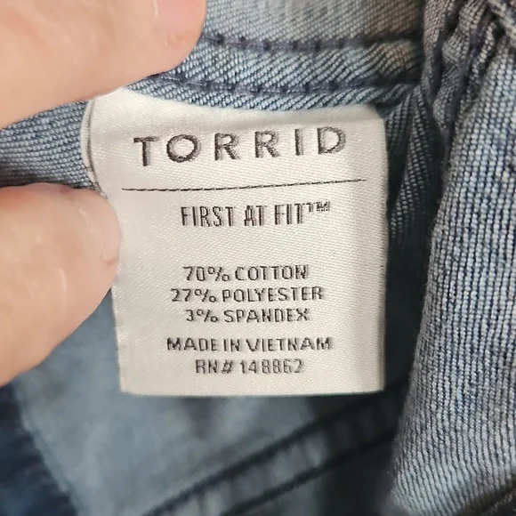 Torrid Blue Denim Jacket - Picture 3 of 4